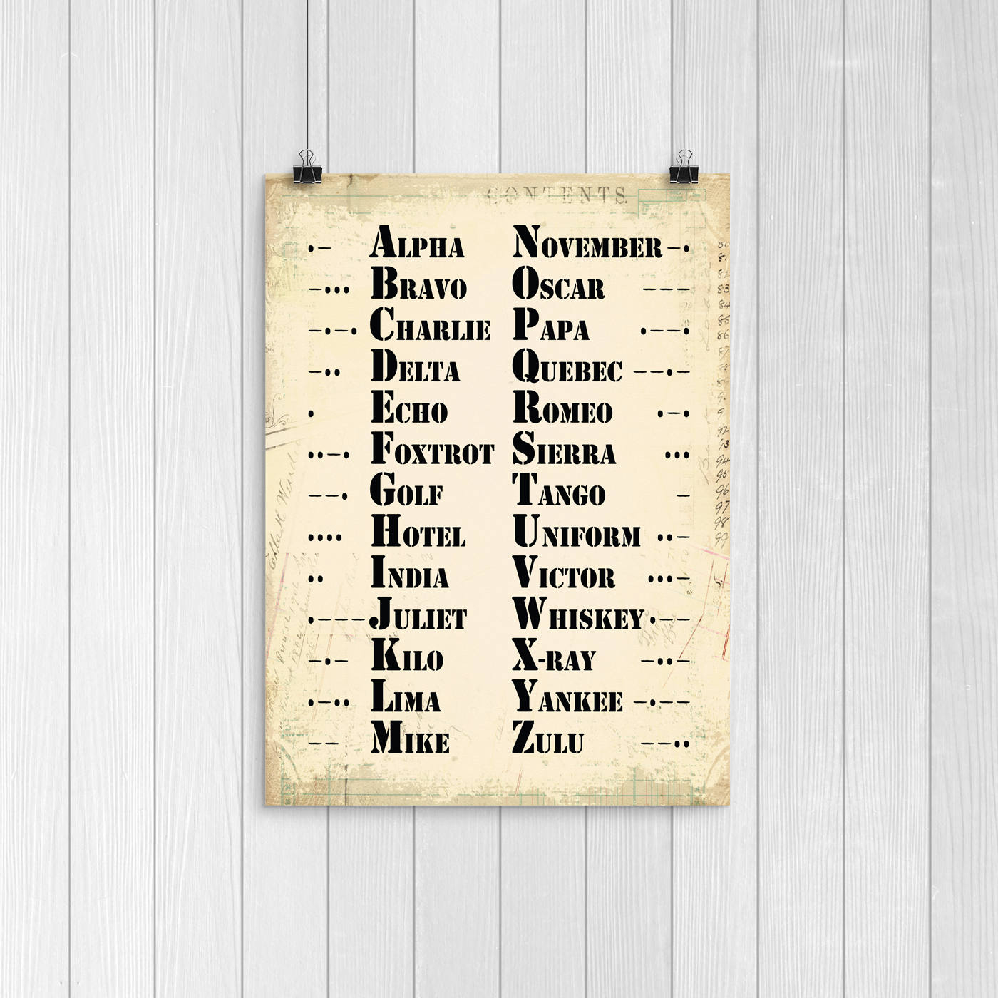 Alpha Bravo Charlie Art Print Alphabet Nursery Print Etsy