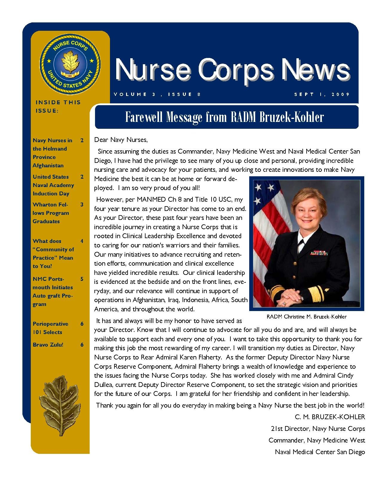 File Nurse Corps News Vol 3 Issue 8 IA 01SeptFinal pdf